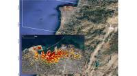 NASA发布了显示贝鲁特爆炸影响的地图